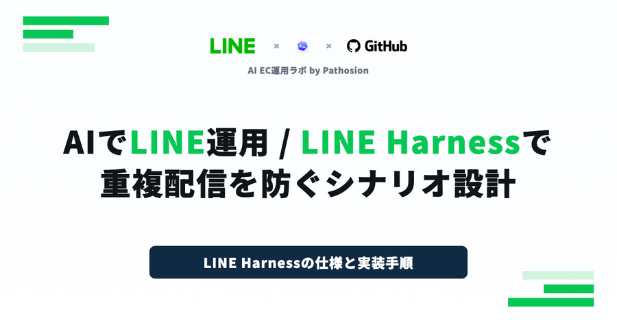 AIでLINE運用 / LINE Harnessで重複配信を防ぐシナリオ設計