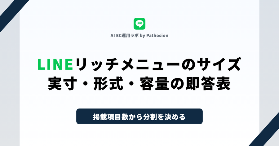 LINEリッチメニューのサイズ｜実寸・形式・容量の即答表