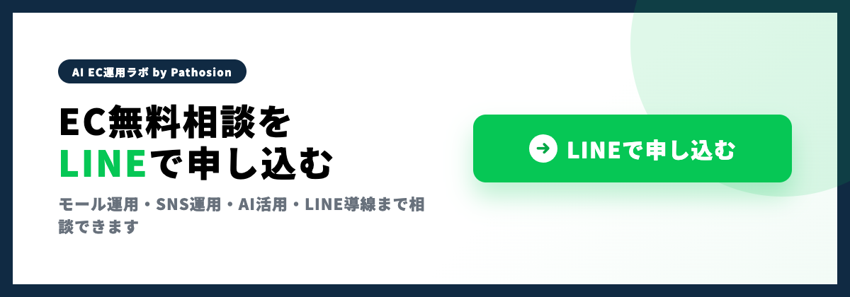 LINE運用データの可視化やAI分析について相談するCTA